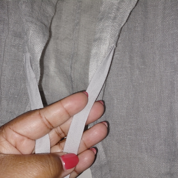 COPY - Eileen Fisher Gauze/Linen Jacket - Picture 3 of 6